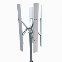 Ветрогенератор вертикальный 400W 12V 400H 5 лопастей