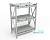 Стеллаж для 3 аккумуляторов по 250Ач 3 полки 600*300
