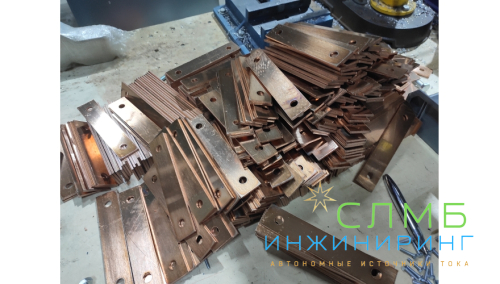 Перемычка медная жесткая в термоусадочной изоляции