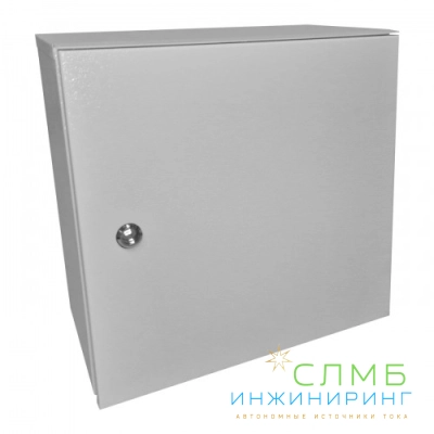 Bayliss® АКБ-Пост-04-2 (SideBOX 42 eco ip 54) 300×220×400 мм c дверцей, монтажной лентой для установки на опору