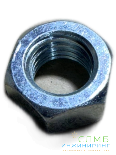 Гайка шестигранная, оцинкованная М16 DIN 934