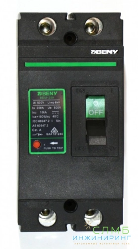 Автоматический выключатель постоянного тока ZJBeny 2P 250А 500В