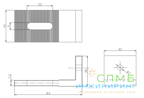 L-образное крепление универсальное