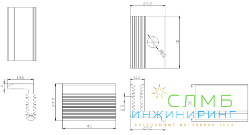 Регулируемый зажим 30-45 мм