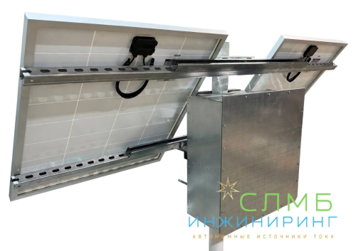 Солнечная электростанция SS 320/100-24 Carbon* сб2x160  Uвых-24В DC,  солн. батарея-320W , АКБ -100Aч*2шт